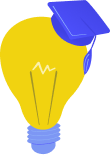Learning and engagement light bulb icon